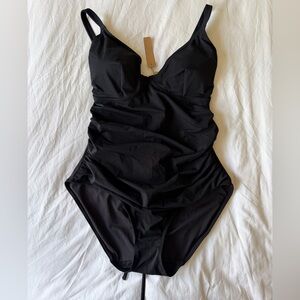 Black One-Piece Swimsuit
